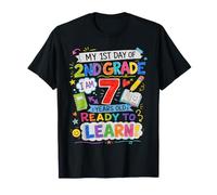 My First Day of Second Grade 7 Years Old Back to School T-Shirt