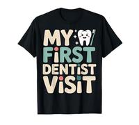 My First Dentist Visit Brosse à Dents pour Enfants Smile T-Shirt