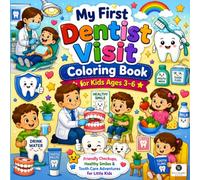 My First Dentist Visit Coloring Book for Kids: An Interactive Teeth Cleaning Activity Book with Big Bold Lines to Melt Dental Anxiety and Build Fine Motor Skills
