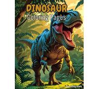 My First Dino Colouring Book: A Coloring Book Full of Fun, Smiles & Roars Activity Colouring Book for 3 to 5 years old Kid- Gift to Children for Painting: Colour Dino with crayon.