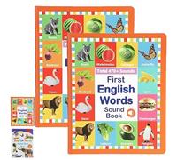 My First English Sound Toy - 470+ Words, 21 Themes, Fun Word Game & Bilingual Toys, Press to Learn Phonics, Educational Language, School Education & Perfect Educational Gift (Color-B*2)