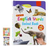 My First English Sound Toy - 470+ Words, 21 Themes, Fun Word Game & Bilingual Toys, Press to Learn Phonics, Educational Language, School Education & Perfect Educational Gift (Color-A)