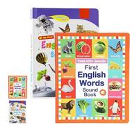 My First English Sound Toy - 470+ Words, 21 Themes, Fun Word Game & Bilingual Toys, Press to Learn Phonics, Educational Language, School Education & Perfect Educational Gift (Color-A+Color-B)