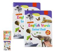 My First English Sound Toy - 470+ Words, 21 Themes, Fun Word Game & Bilingual Toys, Press to Learn Phonics, Educational Language, School Education & Perfect Educational Gift (Color-A*2)