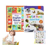 My First English Sound Toy - 470+ Words, 21 Themes, Fun Word Game, Press to Learn Phonics, for Educational Language, School Education (2 Pcs)