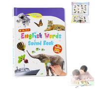 My First English Sound Toy, Press to Learn Phonics, Fun Word Game, for Educational Language, English Words Sound Book, Ideal for School Education (A)