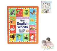 My First English Sound Toy, Press to Learn Phonics, Fun Word Game, for Educational Language, English Words Sound Book, Ideal for School Education (B)
