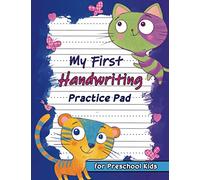 My First Handwriting Practice Pad for Preschool Kids: Lined Writing Paper for Kids Kindergarten, Blank Handwriting Practice Pages with Dotted Mid-Lines,110 Large Pages 8.5 x 11