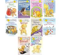 My First I Can Read Biscuit Series 10 Books Set - Biscuit Goes to School, Goes Camping, Little Pup, Flies a Kite, Puppy Sleepover, Anniversary, Baby, Rides the Ferry, Visits the Firehouse, Big Parade