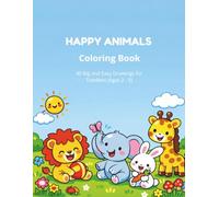 My First Kawaii Baby Animals Coloring Book for Toddlers: Super Simple Big Shapes • Bold Thick Lines • Ages 1-3