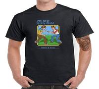 My First Knife Fight Men Graphic T-Shirt Short Sleeve Funny Tops Tee Shirts Navy Manches Courtes(X-Large)