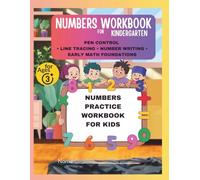 My First Learn-to-Write Numbers Workbook: Maths Numbers Practice for Kids with Pen Control, Line Tracing,Shapes and Counting