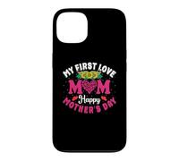My First Love Mom Happy Mothers Day Heart Sunflower Coque pour iPhone 13