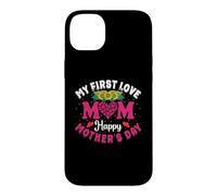 My First Love Mom Happy Mothers Day Heart Sunflower Coque pour iPhone 14 Plus