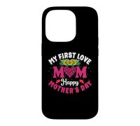My First Love Mom Happy Mothers Day Heart Sunflower Coque pour iPhone 14 Pro