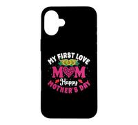 My First Love Mom Happy Mothers Day Heart Sunflower Coque pour iPhone 16 Plus
