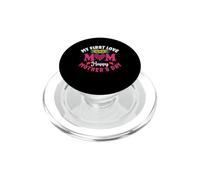 My First Love Mom Happy Mothers Day Heart Sunflower PopSockets PopGrip pour MagSafe