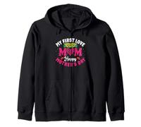 My First Love Mom Happy Mothers Day Heart Sunflower Sweat à Capuche