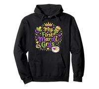 My First Mardi Gras Baby New Born Carnaval Mardi Gras Party Sweat à Capuche