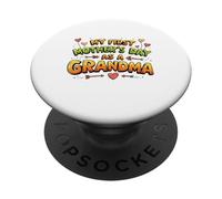 My First Mother's Day As A Grandma PopSockets PopGrip Adhésif