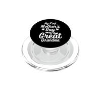 My First Mother's Day As A Great Grandma PopSockets PopGrip pour MagSafe