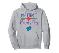 My First Mother's Day, for New Mom of A Son, Mother & Heart Sweat à Capuche