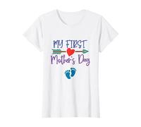 My First Mother's Day, for New Mom of A Son, Mother & Heart T-Shirt
