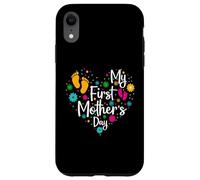 My First Mothers Day for New Mom Women First Mother's Day Coque pour iPhone XR