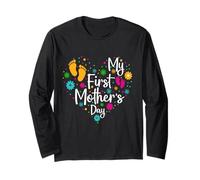 My First Mothers Day for New Mom Women First Mother's Day Manche Longue