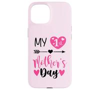My First Mothers Day Outfit Mommy 1st Time Mom Happy Mother Coque pour iPhone 15