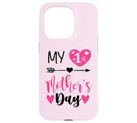My First Mothers Day Outfit Mommy 1st Time Mom Happy Mother Coque pour iPhone 15 Pro