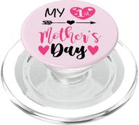 My First Mothers Day Outfit Mommy 1st Time Mom Happy Mother PopSockets PopGrip pour MagSafe