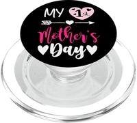 My First Mothers Day Outfit Mommy 1st Time Mom Happy Mother PopSockets PopGrip pour MagSafe