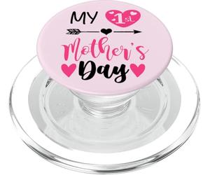 My First Mothers Day Outfit Mommy 1st Time Mom Happy Mother PopSockets PopGrip pour MagSafe