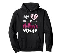 My First Mothers Day Outfit Mommy 1st Time Mom Happy Mother Sweat à Capuche