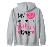 My First Mothers Day Outfit Mommy 1st Time Mom Happy Mother Sweat à Capuche