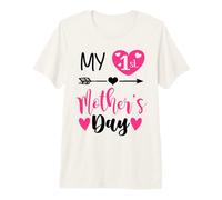 My First Mothers Day Outfit Mommy 1st Time Mom Happy Mother T-Shirt Haut de Gamme