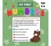 My First Numbers Coloring Book: Fun Number Coloring Pages 1-20 for Kids Ages 3-6