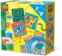 My First Pâte À Modeler Avec Outils Kit 3 Pots 90g Couleurs Jaune Rouge Bleu Sans Gluten Stimulation Créativité Motricité Bébé Dès 12 Mois Facile À Nettoyer