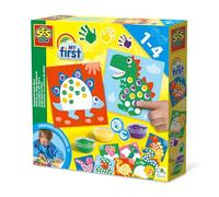My first - Peinture au doigt - Dinosaures - SES CREATIVE - Peins 10 cartes de dinosaures.
