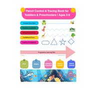 My First Pencil Control & Tracing Book for Kids: Fine Motor Skills Workbook for Toddlers & Preschoolers | Ages 3-6 | Kindergarten Readiness | Hand-Eye Coordination | Screen-Free Learning