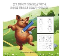 My First Pig Drawing Book Trace Draw Color