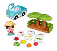 My First Pinypon - Market Garden, Jardin Pinypon, Ferme, camionnette, Grande Figure, pièces emboîtables et Accessoires de Jeu, Encourage la Nourriture Saine, Jouet à partir de 1 an, Célèbre