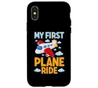 My First Plane Ride Avion Flight Graphic Enfants Hommes Femmes Coque pour iPhone X/XS