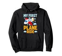 My First Plane Ride Avion Flight Graphic Enfants Hommes Femmes Sweat à Capuche