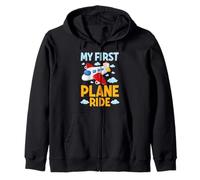 My First Plane Ride Avion Flight Graphic Enfants Hommes Femmes Sweat à Capuche