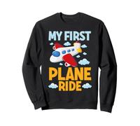 My First Plane Ride Avion Flight Graphic Enfants Hommes Femmes Sweatshirt