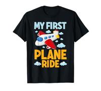 My First Plane Ride Avion Flight Graphic Enfants Hommes Femmes T-Shirt