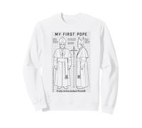 My First Pope Joke Figurine Humoristique Saint Père Église Sweatshirt