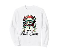 My First Snow Noël Mignon Bonhomme de Neige Hiver Noël Sweatshirt
